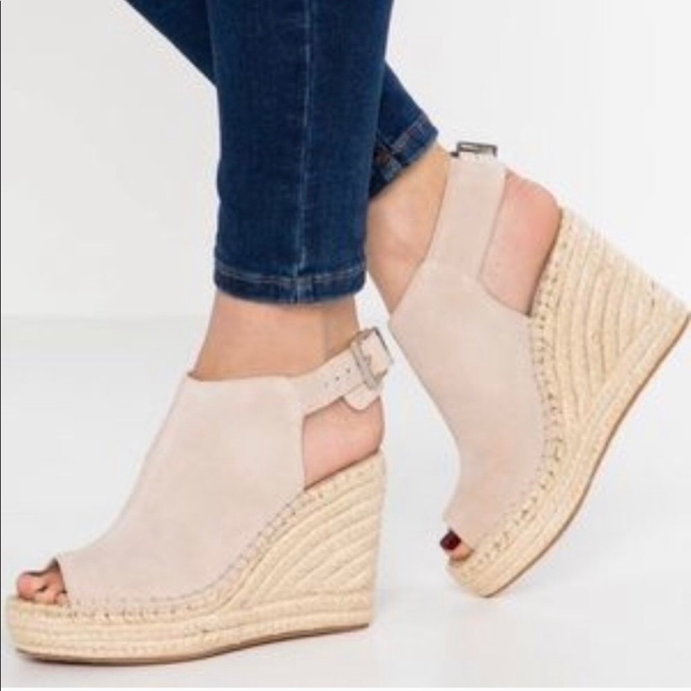 Kenneth Cole Olivia Leather Espradille Wedges